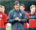  ??  ?? Optimistic: Wales manager Chris Coleman still believes they can qualify