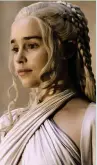  ??  ?? On screen: Emilia in Game of Thrones