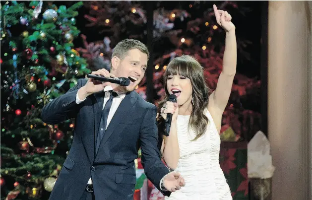  ?? Supplied ?? Carly Rae Jepsen joins Michael Bublé for his Christmas special, airing Monday night on CityTV and NBC.