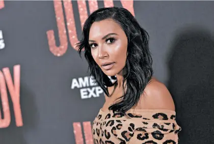  ?? EMMA MCINTYRE/GETTY ?? Former “Glee” standout Naya Rivera attends the premiere of the film “Judy” in 2019 in Beverly Hills, California.