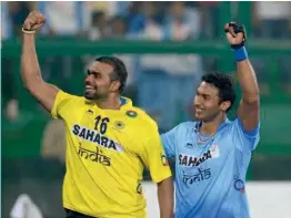  ??  ?? P. R. Sreejesh ( left) will lead an 18- member Indian team at the Champions Trophy.