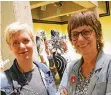  ?? NGZ-FOTO: WOI ?? Die Künstlerin­nen Claudia Ehrentraut und Maria Gilges.