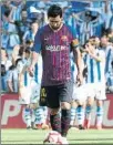  ?? FOTO: AP ?? Leo Messi, cabizbajo