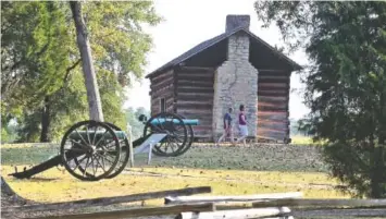  ?? STAFF FILE PHOTO ?? Repairing walkways around the historic Brotherton Cabin (Tour Stop 4) in Chickamaug­a Battlefiel­d is on the agenda for National Public Lands Day.