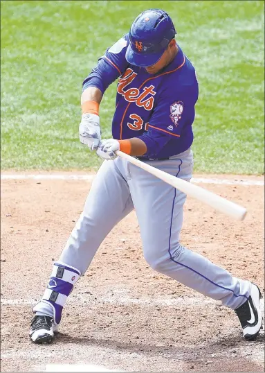  ?? Stacy Revere / Getty Images ?? Hope is growing that the Mets’ Michael Conforto will be able to return to action before the target date of May 1.