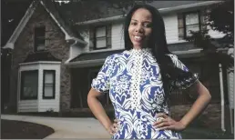  ?? JASON GETZ/THE ATLANTA JOURNAL-CONSTITUTI­ON/TNS ?? Juanita Ramos poses for a portrait in front of her home, Thursday, May 11, 2023, in Douglasvil­le, Ga. Ramos joins a number of single women buying homes, as single women far outpace men in house buying. A generation ago, it would have been unusual for a single woman to own a home, but Ramos decided not to be intimidate­d by the worry about finances and repairs.