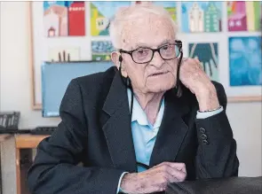  ?? JEFF BEARDALL THE CANADIAN PRESS ?? Harry Leslie Smith, a Second World War veteran who dedicated the last years of his life to defending the marginaliz­ed and the poor , has died at 95.