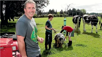  ?? PHOTO: WARWICK SMITH/FAIRFAX NZ ?? Greg Carlyon is concerned about Horizons’ One Plan. He is at home on his farm property near Marton with his sons.