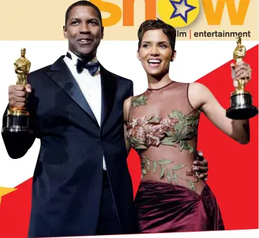  ??  ?? DENZEL WASHINGTON
(LEFT) AND HALLE BERRY