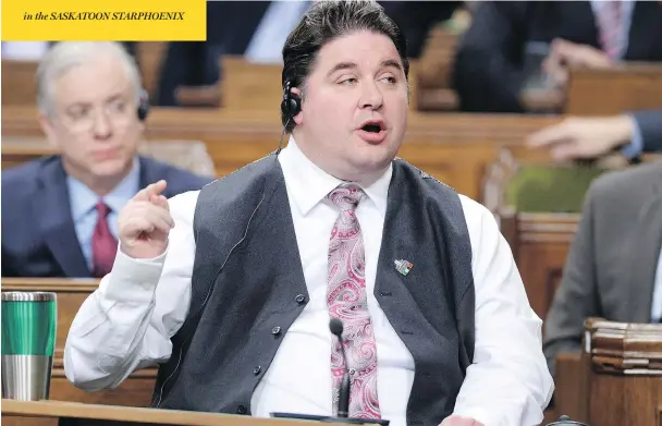  ?? SEAN KILPATRICK / THE CANADIAN PRESS FILES ?? Kent Hehr resigned from his position as federal minister of sport and disabiliti­es on Thursday, amid allegation­s that he made inappropri­ate remarks as an Alberta MLA.