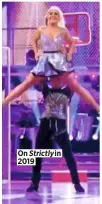  ?? ?? On Strictly in 2019