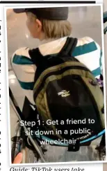  ?? ?? Guide: TikTok users take people through the process of pretending to be disabled to skip airport queues, right