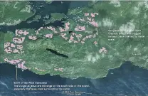  ?? SOURCE: SPIRIT OF THE WEST ADVENTURES LTD. ?? This graphic shows the location of two planned TimberWest clearcuts next to Boat Bay, a kayak camping area on West Cracroft Island in Johnstone Strait.