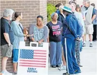  ?? RED HUBER/ORLANDO SENTINEL ?? Early voting continues in Orange, Osceola and Seminole counties until Sunday and in Lake County until Saturday. Election Day is Nov. 6.