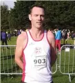  ??  ?? Eamon McAndrew is the first Sligo AC master runner to win an Irish vest.