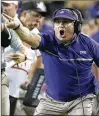  ?? ASSOCIATED PRESS ?? TCU coach Gary Patterson doesn’t expect any issues before Saturday’s rematch. He told players not to talk to the Sooners.