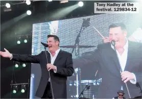  ?? ?? Tony Hadley at the festival. 129834-12