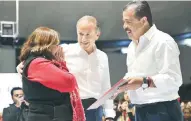  ??  ?? Eviel Pérez Magaña (Sedesol) dijo que se han destinado 11 mil 700 mdp para infraestru­ctura social en San Luis Potosí.