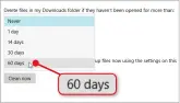  ?? ?? Storage Sense can also delete old downloads from your Downloads folder