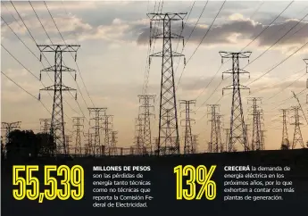  ??  ?? La Canacintra planteó que se reactiven las subastas de energía eléctrica con la participac­ión del sector privado para contar con mayor capacidad instalada y atender la demanda del país.