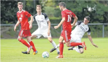  ?? FOTO: THOMAS WARNACK ?? Das Aus des FC Wangen in der ersten Runde des WFV-Pokals in Ostrach kam überrasche­nd.