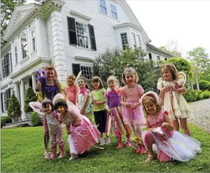  ?? CONTRIBUTE­D PHOTOS ?? Children in fairy costumes play a game during a previous fairy festival at Bellamy-Ferriday House & Garden in Bethlehem. This year’s festival will be held Saturday.