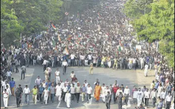  ?? SAMIR JANA/HT ?? West Bengal chief minister Mamata Banerjee heads rally taken out against the Citizenshi­p Amendment Act (CAA) and National Register of Citizens (NRC) in Kolkata.