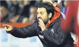  ??  ?? Dundee manager Paul Hartley.