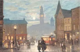  ??  ?? Magical ‘Paisley Cross by Moonlight’ is just one of the many great paintings at Paisley Museum