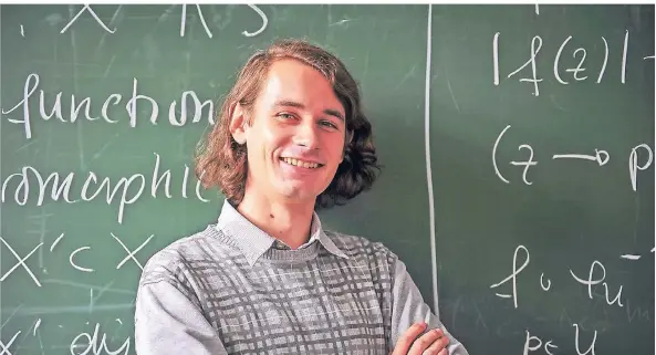  ?? FOTO: DPA ?? Professor Peter Scholze gehört weltweit schon zu den brillantes­ten Vertretern seines Faches.