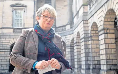  ?? Picture: PA. ?? SNP MP Joanna Cherry outside the Court of Session in Edinburgh.