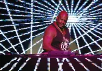  ?? AP PHOTO/LYNNE SLADKY ?? Former NBA basketball player Shaquille O’ Neal, who moonlights as DJ Diesel, appears at Shaq’s Fun House in Miami during a 2020 pre-Super Bowl event.