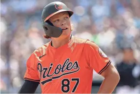  ?? 2024 SPRING TRAINING PHOTO BY KIM KLEMENT NEITZEL/USA TODAY SPORTS ?? The Orioles called up Jackson Holliday, the top pick in the 2022 MLB draft, on Wednesday.