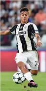  ?? (Reuters) ?? PABLO DYBALA, Juventus forward, poses a threat to Barcelona as both teams approach the Champions League Group D opening game today.