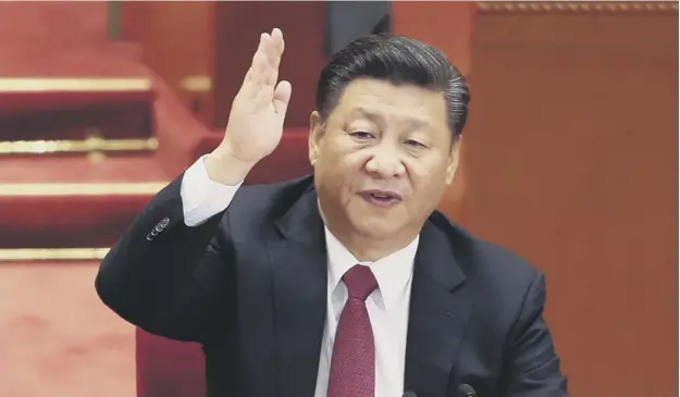  ?? PICTURE: LINTAO ZHANG/GETTY IMAGES ?? 0 Xi Jinping’s place at the pinnacle of the ruling Communist Party was confirmed by the party’s twice-a-decade congress in Beijing