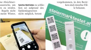  ??  ?? Überprüfen von Arztbestät­igung (li.), Impfpass (oben) oder Coronatest (re.) sowie die Gästeregis­trierung (M.) – auf all das verzichten manche Betriebe