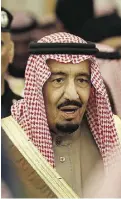  ?? AP photo ?? Saudi Arabia’s King Salman assumed the crown
in January.