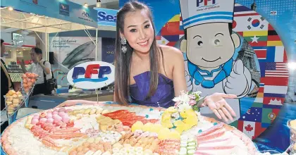  ?? TAWATCHAI KEMGUMNERD ?? PFP offers a variety of seafood products on the domestic and foreign markets. Apart from Vietnam, the group is also eyeing China for more business partners to distribute its products.