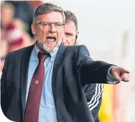  ??  ?? Jambos boss Craig Levein