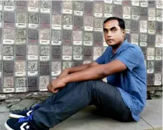  ?? Pittsburgh Post-Gazette ?? Poet Tuhin Das joined the City of Asylum’s exiled writers-inresidenc­e program in 2016.