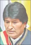  ??  ?? Evo Morales, presidente de Bolivia. (EFE)