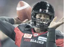  ?? RYAN REMIORZ/THE CANADIAN PRESS/FILES ?? Henry Burris, a Grey Cup champion in 1998, 2008 and 2016, will announce his retirement Tuesday.