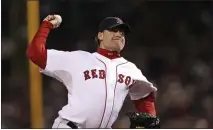  ?? KATHY WILLENS — THE ASSOCIATED PRESS FILE ?? Former Boston Red Sox pitcher Curt Schilling’s Hall of Fame candidacy is now front and center. Voters have had to consider how much a player’s off-field behavior should affect his Hall of Fame chances.
