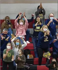  ?? MEDIANEWS GROUP FILE PHOTO ?? The MHSAA announced on Wednesday that it will allow 50 spectators per volleyball team and 125 spectators per football team for the upcoming postseason events scheduled this week.