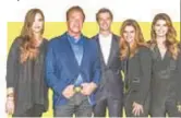  ??  ?? Schwarzene­gger with (from left) daughter Christina, son Patrick, ex-wife Maria Shriver and daughter Katherine in 2017