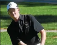  ?? PETE BANNAN — DIGITAL FIRST MEDIA FILE ?? West Chester East junior Cole Shew was one of three Vikings to shoot 4-over-par 40 Wednesday at Penn Oaks.