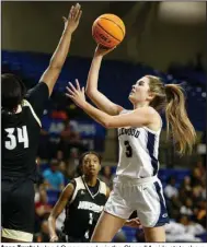  ?? (Arkansas Democrat-Gazette/Thomas Metthe) ?? Anna Trusty helped Greenwood win the Class 5A girls state championsh­ip in 2021-22. Trusty averaged nearly 17 points for the Lady Bulldogs.