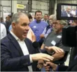  ?? ADAM BEAM — ASSOCIATED PRESS ?? EPA Administra­tor Scott Pruitt is shown at Whayne Supply in Hazard, Ky., on Monday.