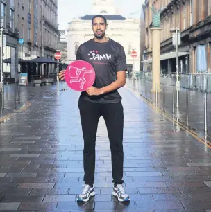  ??  ?? Olympian Kieron Achara, from Braehead, will take on his hometown marathon for SAMH