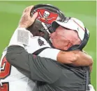  ?? / USA TODAY SPORTS MARK J. REBILAS ?? Quarterbac­k Tom Brady and coach Bruce Arians are both planning on returning to the Tampa Bay Buccaneers next season.